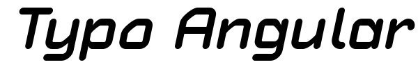 Typo Angular Rounded font preview